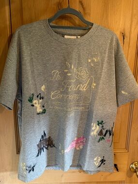 The Found Company Kids' Gray Short-Sleeve Tee with Painted Accents